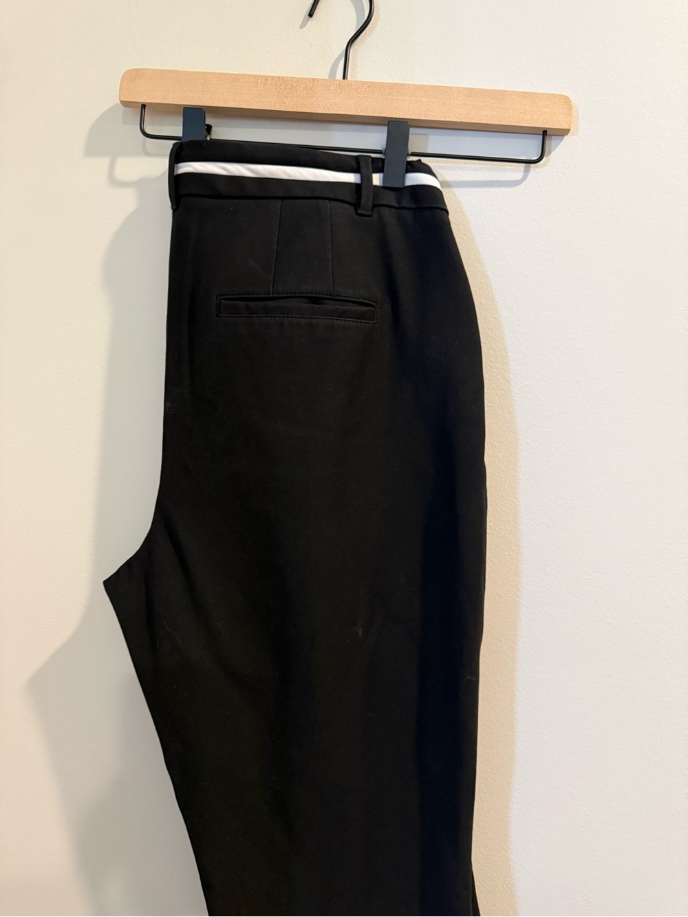 Women’s White House Black Market Black Dress Pants with White Waist Trim